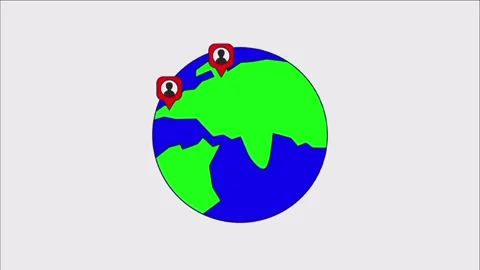 Exploring global connections through interactive maps showcasing diverse Stock Footage 327127672