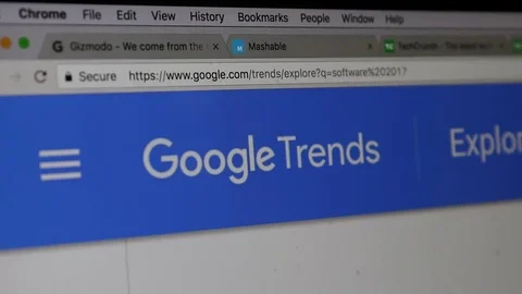 Exploring google trends Stock Footage 72311130