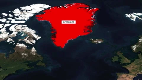 Exploring Greenland A Map-Based Journey Video stock 310487660