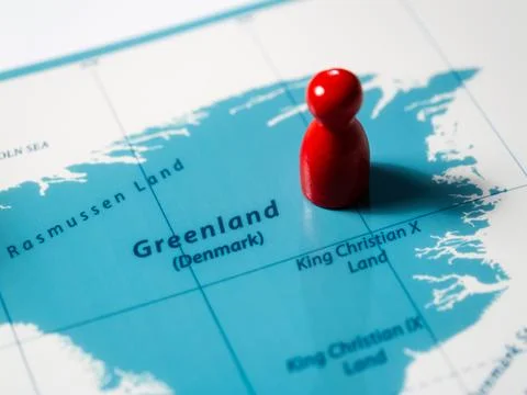 Exploring greenland's unique geography map travel outdoor aerial view adventu Stock Photos
