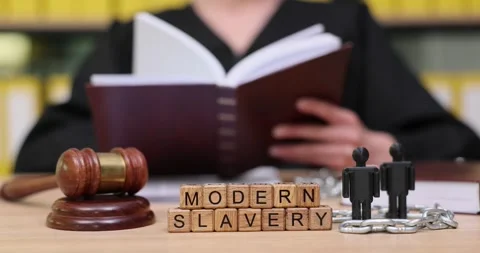 Exploring the harsh realities of modern slavery through powerful imagery and 스톡 동영상 320185722