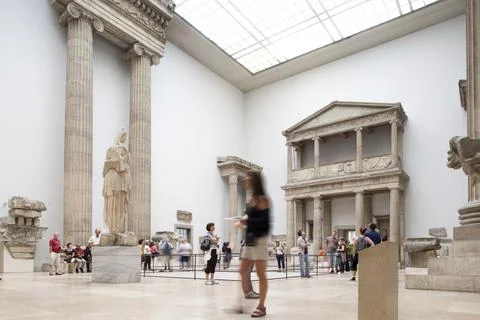 Exploring Hellenistic Architecture Fragments in Pergamon Museum, Berlin Stock Photos