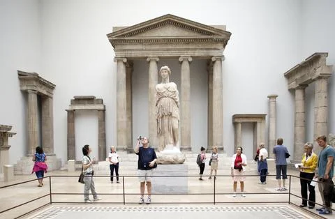 Exploring Hellenistic Architecture Fragments at Pergamon Museum in Berlin Stock Photos