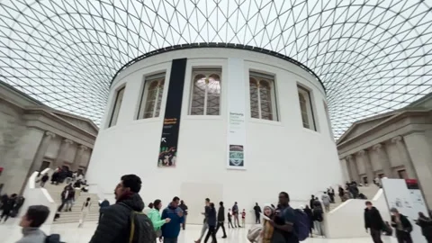 Exploring the Historic British Museum - December 17, 2023 Video stock 289430882