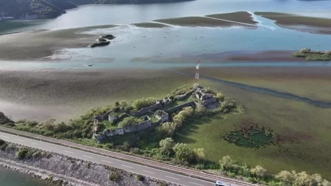Exploring the historic Fort Lesendro with stunning aerial views of the Stock Footage 287768041