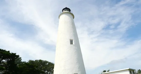 Exploring the historic lighthouse at Point Fermin on a sunny day Video stock 281817026