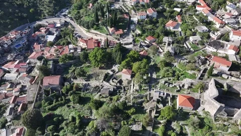 Exploring the historic ruins of Stari Bar, a picturesque Montenegro location Stock Footage 287798635