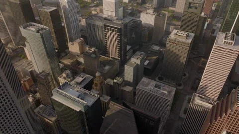 Exploring Houston's Skyline Through Aerial Views Stock Footage 288273460