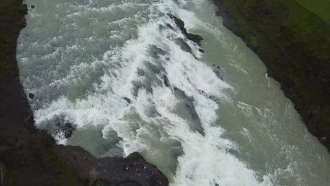 Exploring Iceland. Iconic Gullfoss Waterfall Stock Footage 341016813