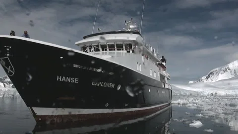 Exploring the Icy Waters of Antarctica Aboard the Hanse Explorer 스톡 동영상 321062461