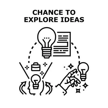 Exploring ideas creating new business opportunities concept イラスト素材