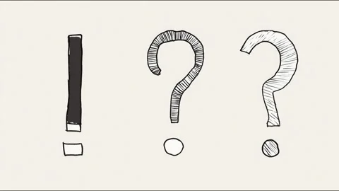 Exploring the importance of symbols in communication through simple illustration Stock Footage 313382255