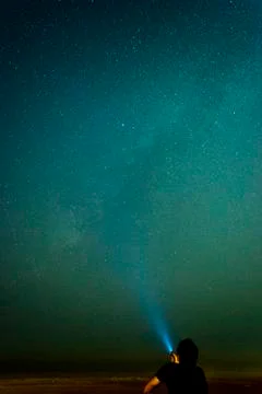 Exploring the indefinite ends of our amazing milky way galaxy Stock Photos