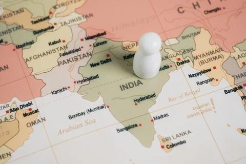 Exploring india a journey through maps and culture travel insights urban la.. Stock Photos
