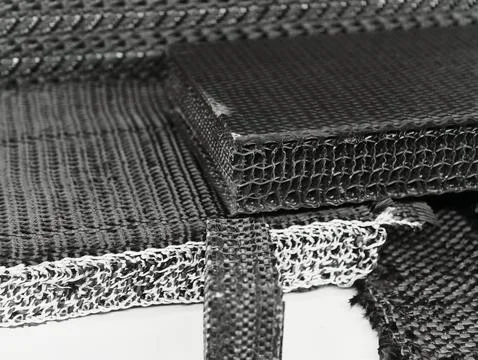 Exploring innovative carbon fiber components crafted for strength and Stock Photos