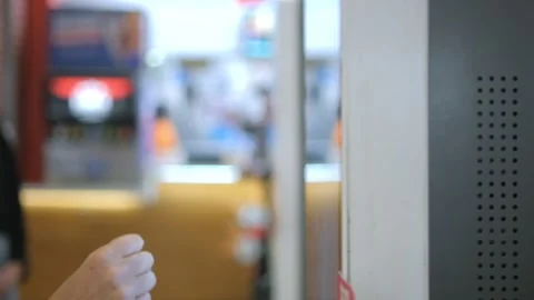 Exploring Interactions with a Digital Kiosk in a Public Setting with Touchscreen Stock Footage 277409390