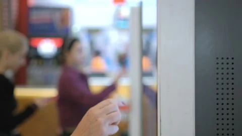 Exploring Interactions with a Digital Kiosk in a Public Setting with Touchscreen Stock Footage 277639105