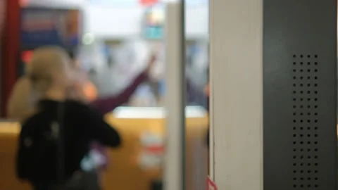 Exploring Interactions with a Digital Kiosk in a Public Setting with Touchscreen Stock Footage 277742470