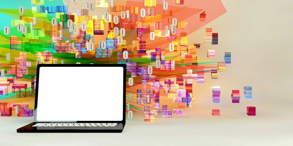 Exploring the Internet Stock Illustration