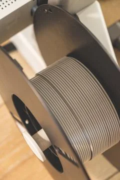 Exploring the intricate details of a 3D printer and its essential parts 写真素材