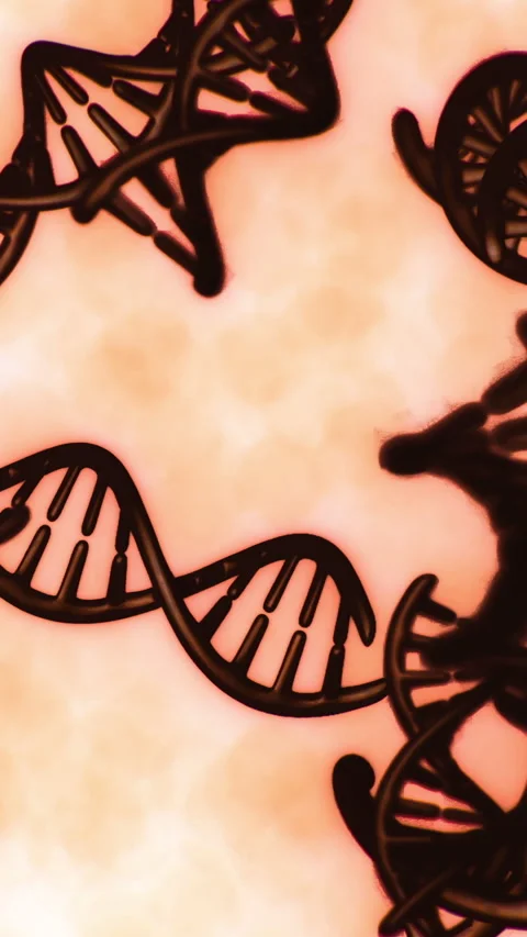 Exploring the intricate world of micro scale DNA structures and patterns Stock Footage 320789130