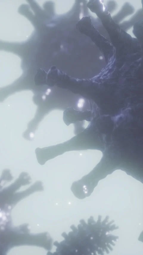 Exploring the intricate world of microscopic organisms under a light microscope Stock Footage 313614269