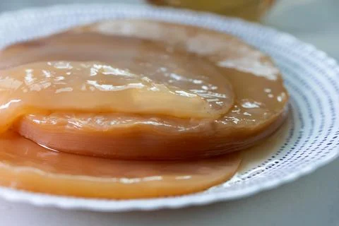 Exploring the Intriguing Layers of Kombucha SCOBY in the World of Fermented.. Stock Photos