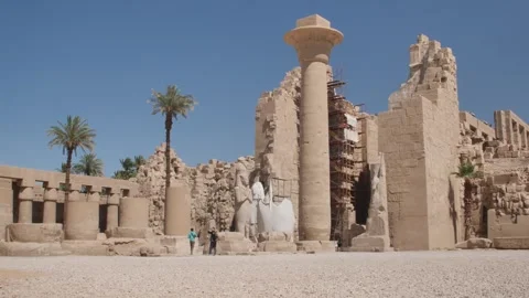 Exploring Karnak Temple Stock Footage 270576729
