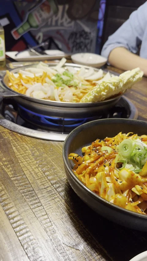 Exploring Korean Restaurant Stock Footage 273555345