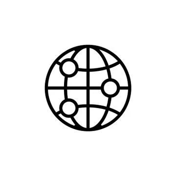 Exploring the land icon vector. Isolated contour symbol illustration Stock Illustration