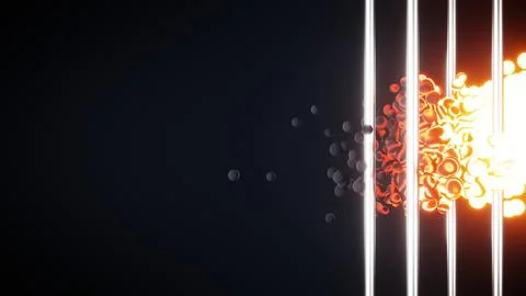 Exploring light interaction in abstract digital art, focusing on aesthetic and 스톡 일러스트