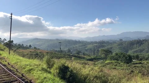 Exploring Lush Hillsides and Endless Green Valleys on a Serene Morning Stroll Stock Footage 317096426