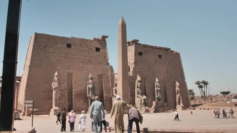 Exploring Luxor Temple Stock Footage 270574942