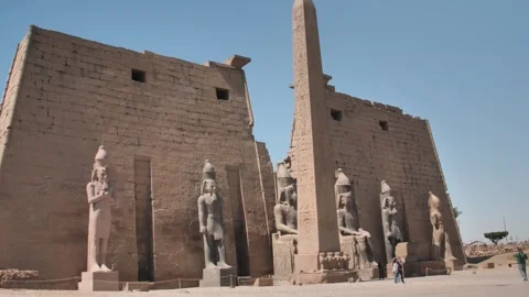 Exploring Luxor Temple Stock Footage 270574964