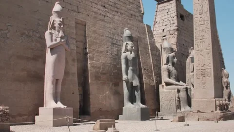 Exploring Luxor Temple Stock Footage 270574971
