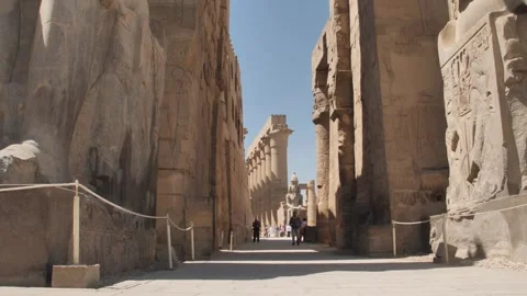 Exploring the Luxor Temple Stock Footage 270576126