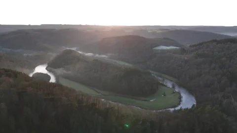 Exploring the Majestic Botassart Geant Tomb with Stunning River Views Stock Footage 296438843