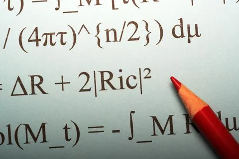 Exploring math with vibrant tools Stockfoto's