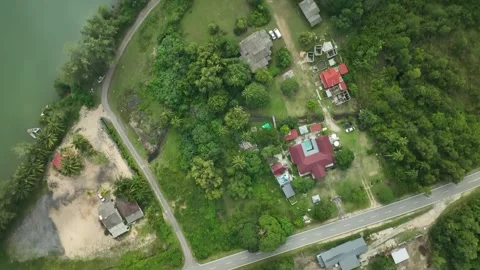Exploring Mersing Malaysia from above with stunning aerial views Stock Footage 313436626