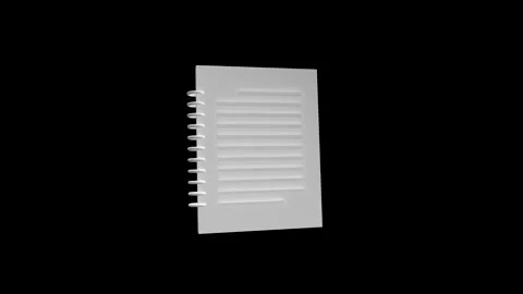 Exploring the Minimalist Design of a Spiral Notebook in Detail View Stock Footage 341921665
