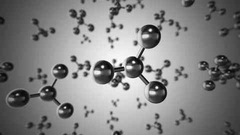 Exploring molecular structure through dynamic motion graphics in simplistic.. Stock Footage 313819166