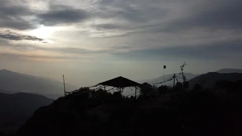 Exploring Mountain Drone footage Video stock 268556321