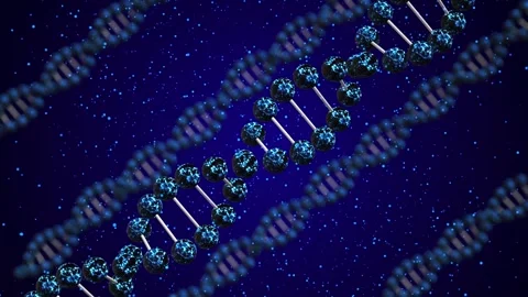 Exploring the mysteries of DNA structure and function in a cosmic setting Stock-Footage 332691995