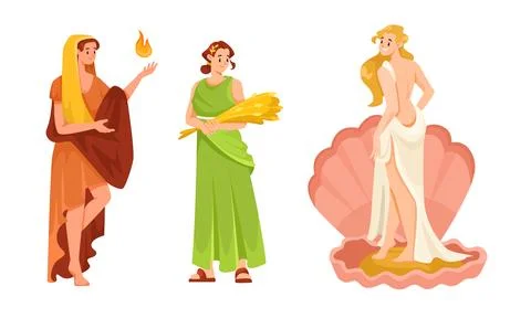 Exploring Mythological Figures Depicted in a Pixel Art Style with Unique イラスト素材