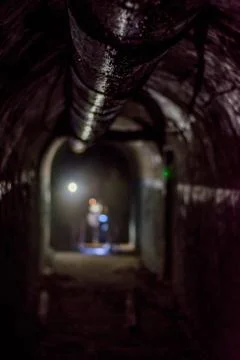 Exploring old soviet bunkers in Tbilisi Stock Photos
