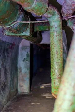 Exploring old soviet bunkers in Tbilisi Stock Photos