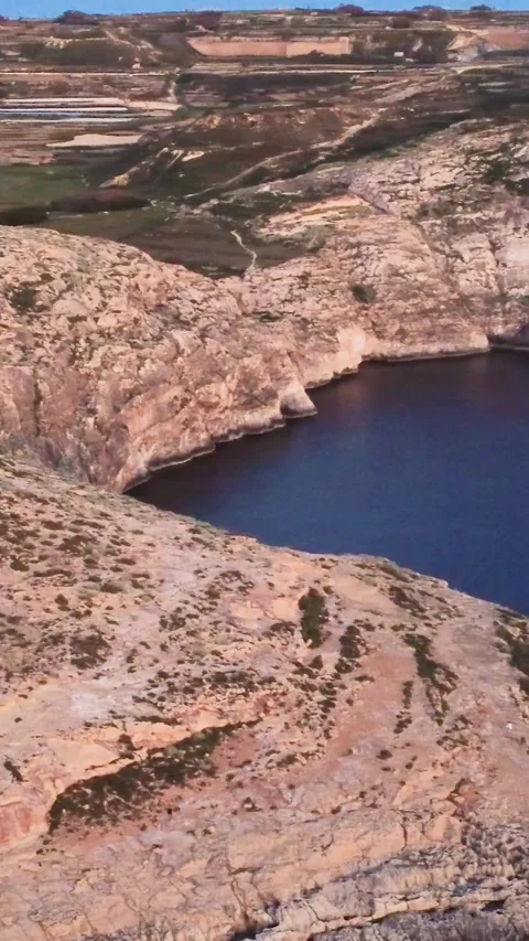 Exploring an Old Stone Tower on Top of a Hill in Malta During Sunny Weather With Stock Footage 334855512