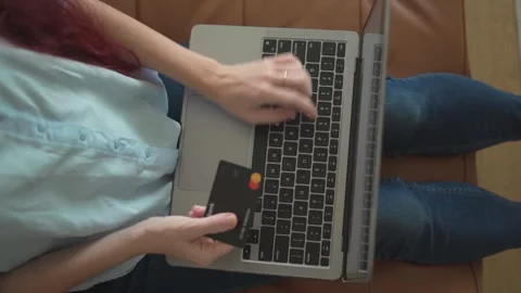 Exploring the Online Shopping Experience A Contemporary Consumer Engaging with a Stock Footage 289968075