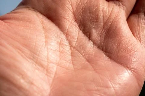 Exploring palmistry techniques in hand analysis personal growth learning en.. Stock Photos