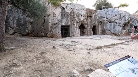 Exploring the Prison of Socrates Stock Footage 310822990